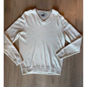 Men's Raffi V-neck 100% Cashmere Sweater - Size M